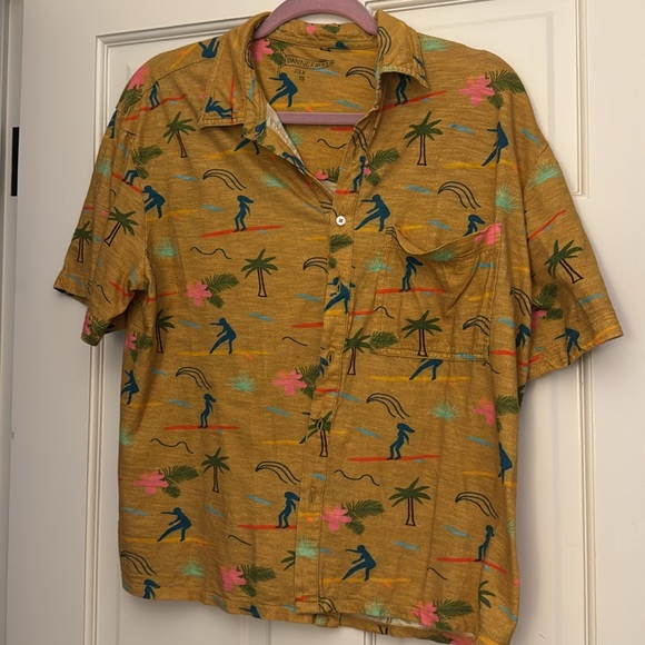 Free People // Banner Day Surfer Hawaiian Tee - Picture 6 of 8